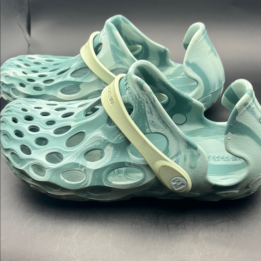 Merrell Hydro Moc Mens 6.5 Womens 8 Shoe Aqua Green Water Sandals Hiking Slip On - Picture 4 of 6